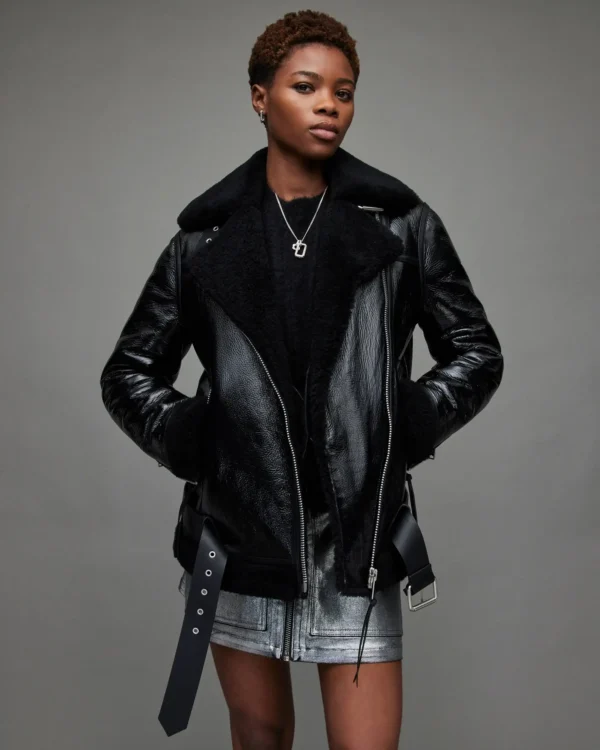 Women’s Shearling Leather Jacket