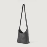 The Stefani Grey Leather Hobo Bag - Image 7