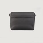The Carismatico Grey Leather Messenger Bag - Image 3