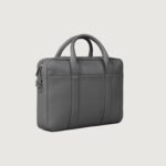 The Captain Grey Leather Briefcase - Image 4