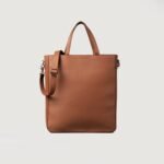 The Poet Brown Leather Tote Bag - Image 3