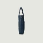 The Poet Midnight Blue Leather Tote Bag - Image 4