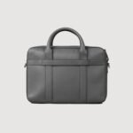 The Captain Grey Leather Briefcase - Image 2