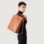 The Poet Brown Leather Tote Bag - Image 5