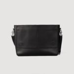 The Carismatico Black Leather Messenger Bag - Image 6