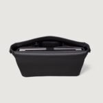 The Carismatico Grey Leather Messenger Bag - Image 6