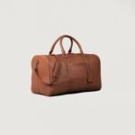 The Darrio Brown Leather Duffle Bag - Image 7