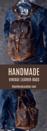 The Olaf Rucksack Vintage Leather Travel Backpack - Image 3