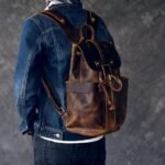 The Olaf Rucksack Vintage Leather Travel Backpack - Image 2