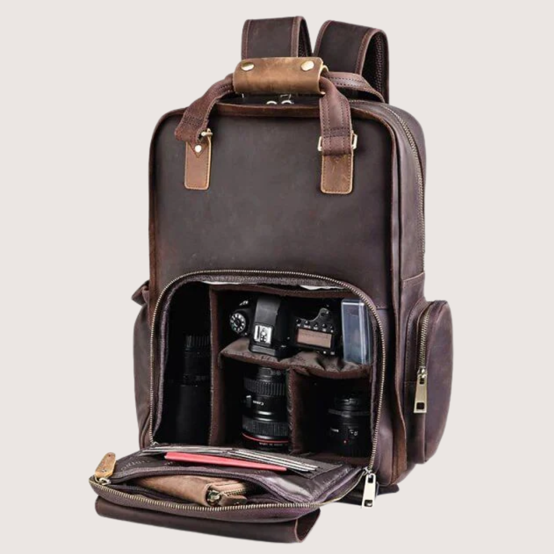 1_2f11066d-fb41-4a13-a30a-16e5e7659f60 The Gaetano Large Leather Backpack - Image 1