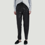 LEATHER TRACK WOMENS PANTS