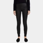 FAUX LEATHER SIDE STRIPS PANTS