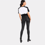 DOUBLE ZIPPER LEATHER PANTS - Image 2