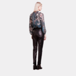 BLACK LAMB LEATHER PANTS - Image 2