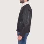 Snow Cole Black Leather Jacket - Image 3