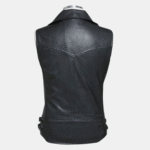 Mens Sleeveless Genuine Leather Vest - Image 2