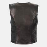 Zipper Front Braided Vest - Image 2