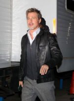 Brad Pitt Leather Jacket - Image 2