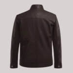 Thunder Storm Brown Biker Leather Jacket - Image 2