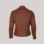 Ironwood Tan Biker Leather Jacket - Image 2