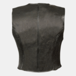Milwaukee Black Leather Vest - Image 2