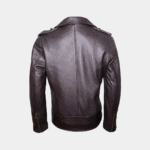 Charlotte Burnt Charcoal Leather Jacket - Image 2