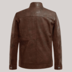 Thunder Storm Spanish Brown Biker Leather Jacket - Image 2