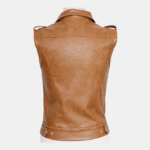 Men Camel Brown Western Style Vest - Image 2