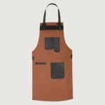 The Norfolk Leather Brown Canvas Butcher Apron