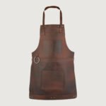 The Northumberland Dark Brown Leather Apron