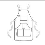 The West Yorkshire Olive Green Canvas Apron - Image 5