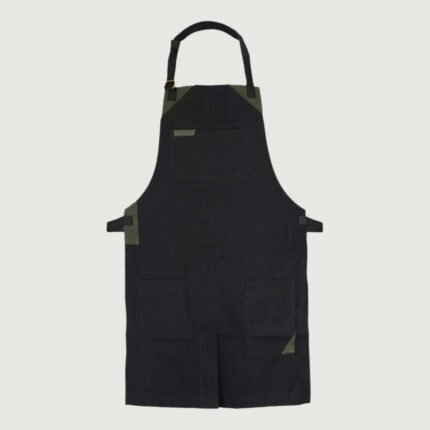 The Warwickshire Black Canvas Fabric Hairstylist Apron