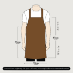 The Devon Cognac Brown Full Grain Leather Crossbody Apron - Image 4