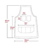 The Nottinghamshire Black Canvas Apron With Black Top Grain Leather Pocket - Image 4