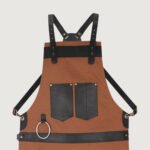 The West Midlands Brown Canvas Crossbody BBQ Apron - Image 2