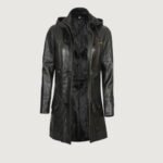 Lisa Womens Black Hooded Coat