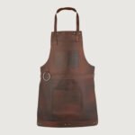 The Bristol Dark Brown Full Grain Leather Apron