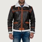 Alpine Brown Fur Leather Jacket