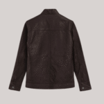 Thunder Storm Brown Biker Leather Jacket - Image 4