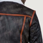 Alpine Brown Fur Leather Jacket - Image 6