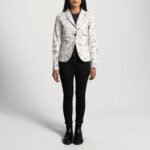 Donna Blake White Leather Blazer - Image 6