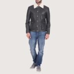 Snow Cole Black Leather Jacket - Image 5