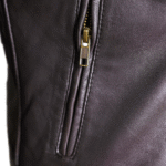 Charlotte Burnt Charcoal Leather Jacket - Image 4
