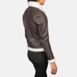 Sherilyn B-3 Brown Leather Bomber Jacket - Image 2