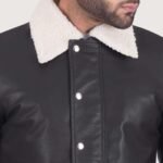 Snow Cole Black Leather Jacket - Image 4