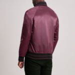 Xander Maroon Varsity Jacket - Image 2