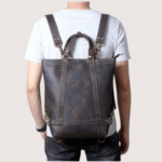 The Icarus Handmade Vintage Leather Backpack - Image 6