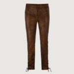 Cowboy Lace Up Leather Pants