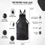 The Riding of Yorkshire Full Grain Black Apron - Image 4