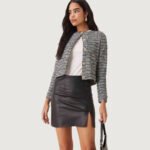 Knotique Faux Leather Mini Skirt in Black - Image 3